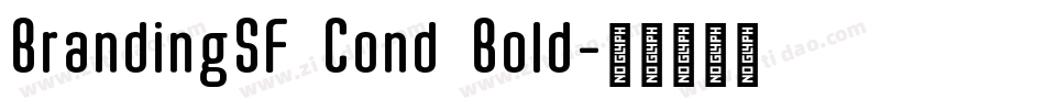 BrandingSF Cond Bold字体转换